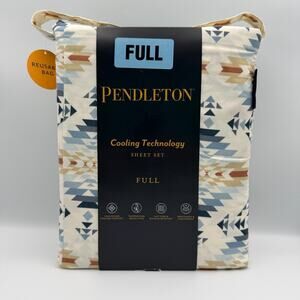Pendleton Peak Canyon Blue FULL Sheet Set Southwestern Cooling 4 Piece NWT
